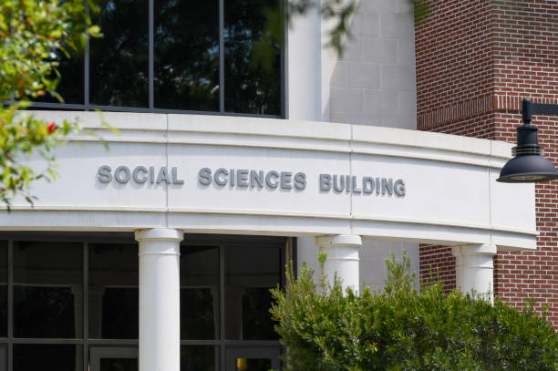 istock Social Sciences Building sign close up 2170683427