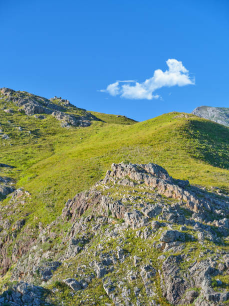 Mountain and cliffs inland in Crete, Greece