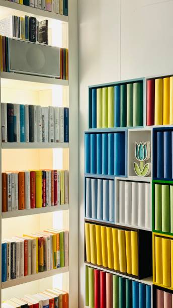istock Colorful generic books in colorful boxes 2170688267