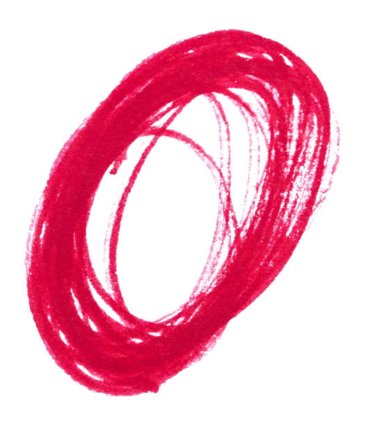 istock Grunge Red Marker Pen Hand-Drawn Circle Isolated on White Background 2170692402