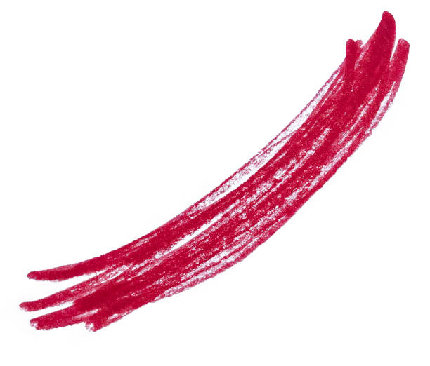 istock Grunge Red Marker Pen Hand-Drawn Line Strokes Isolated on White Background 2170692414