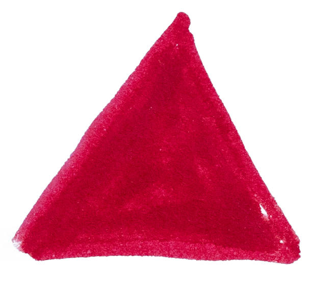 istock Grunge Red Marker Pen Hand-Drawn Triangle Isolated on White Background 2170692450