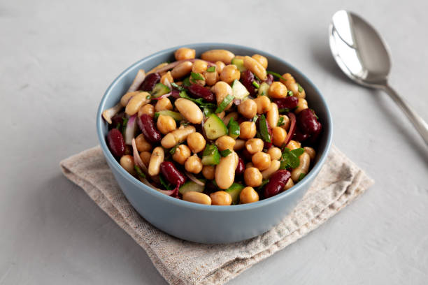 istock Homemade Three Bean Salad in a Bowl, side view. 2170693946
