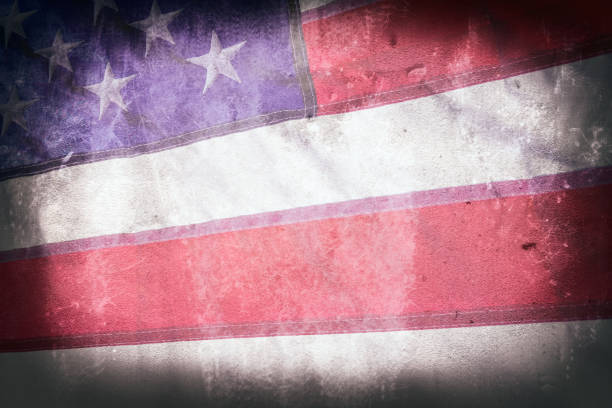 istock Grunge style American flag background 2170698535