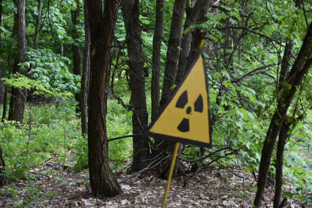 istock A radiation warning sign in the Chernobyl Exclusion Zone 2170698669
