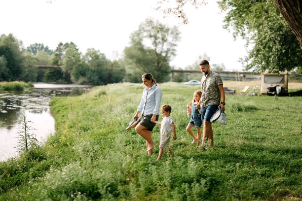 istock Family walks to the river 2170704858