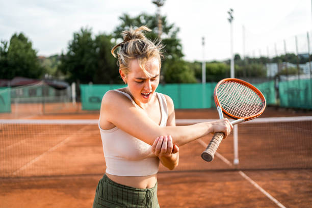 istock Elbow injury during tennis practice 2170706960