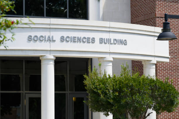 istock Social Sciences Building sign close up 2170707610