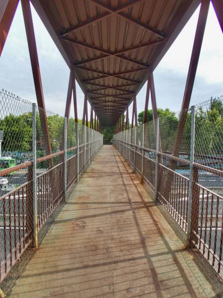 istock Pedestrian bridge over the A6 motorway in Madrid 2170707956