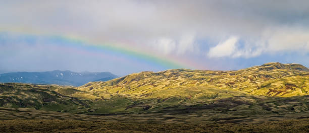 istock Rainbow over hills in Icelandic Highlands in summer 2170711574
