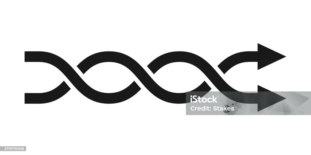 Two Arrows Overlap Two Weaving Arrows Crossed Arrows Stock Illustration - Download Image ...