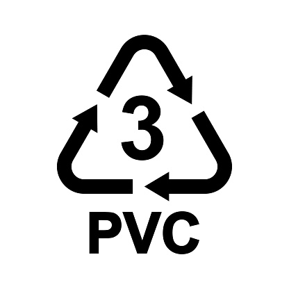 Simbolo Pvc Ilustración de Símbolo De Reciclaje De Plástico Pvc 3 Código De ...