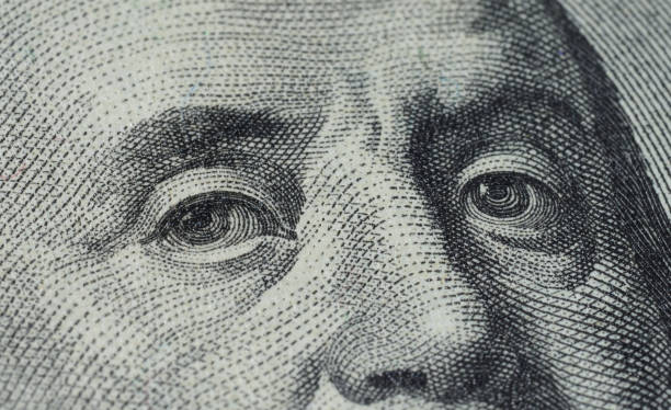istock Fragment of a hundred dollar bill, macro 2170717491