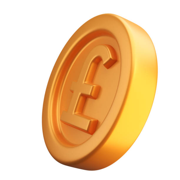 istock Gold sterling coin 3d render 2170737339