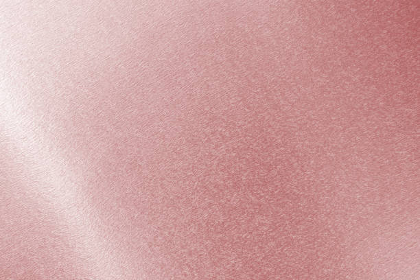 istock Rose gold pink background foil leaf metallic shiny gradient texture solid color wrapping paper with smooth line pattern wallpaper for design decoration 2170748118