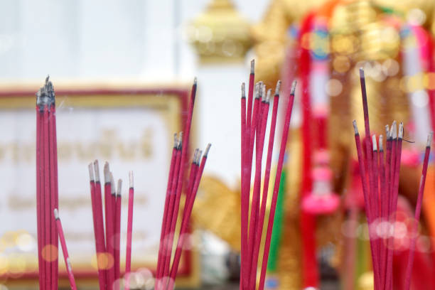 istock Burning aromatic incense sticks for buddhist praying 2170758136