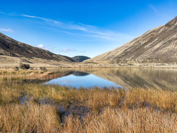 istock Small Georgia lake nested in the Canterbury highlands 2170759463