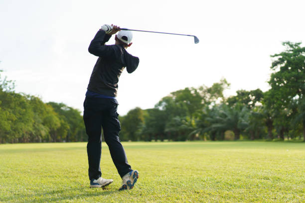 istock Man is playing golf in morning. 2170761292