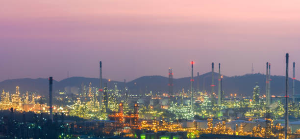 istock panorama of Oil Refinery 2170762459