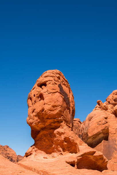 View of the scenery in the Valley of Fire State Park in Nevada's Mojave Desert