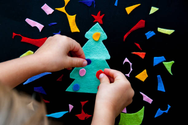 istock A child makes a New Year's craft 2170769978