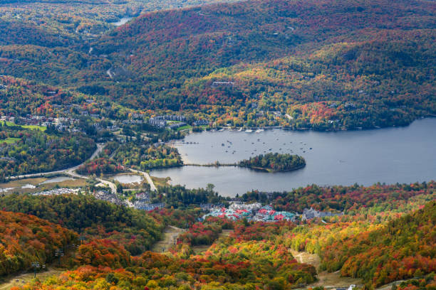 istock Mont-Tremblant Summit autumn scenery. Lake Tremblant. Quebec, Canada. 2170772371