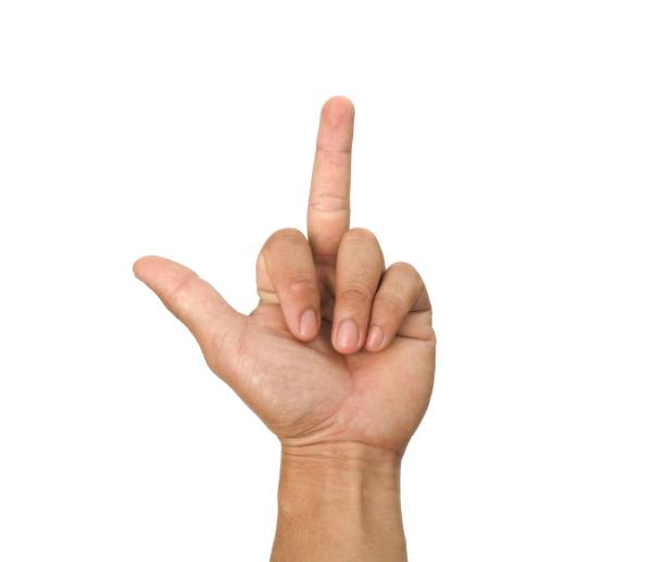 istock Male hands making the symbol gesture, isolated on white background. 2170773087