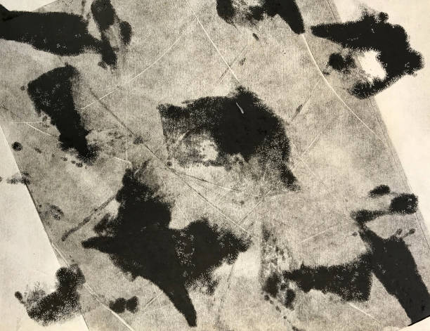 istock Reproduction of an abstract monotype artwork 2170775238