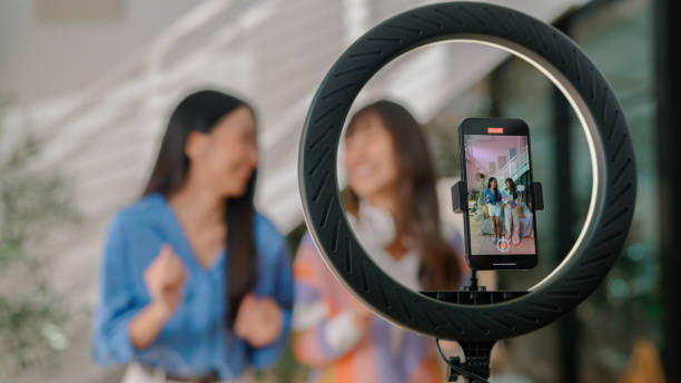 istock Asian women doing dance video online content 2170777057