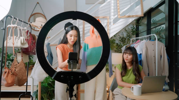 istock Asian friend doing live streaming on online platform 2170777633