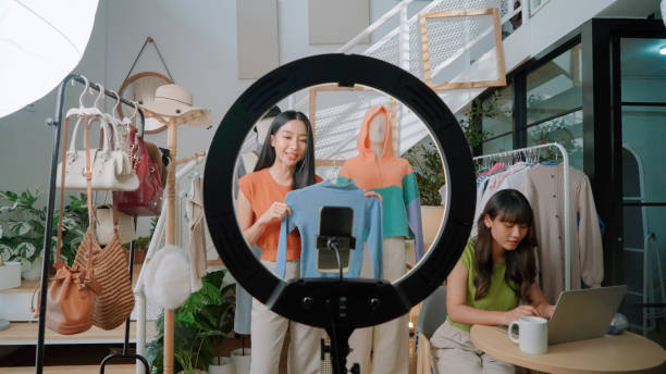 istock Asian friend doing live streaming on online platform 2170777677
