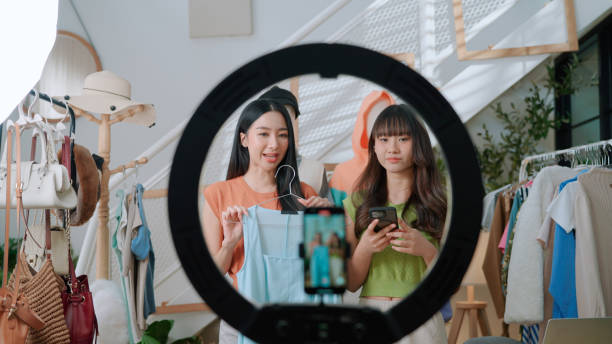 istock Asian friend doing live streaming on online platform 2170777747