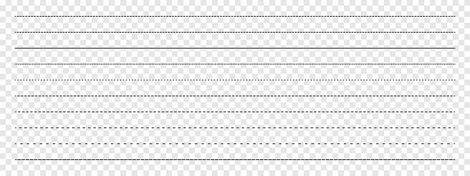 Dashed Line Set On Transparent Background Stock Illustration - Download ...