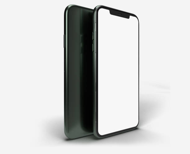 istock Modern Smartphones Mockup with Blank Screens display, device screen. Template For presentation branding, corporate identity, advertising, branding identity global business, website design, app 2170785498