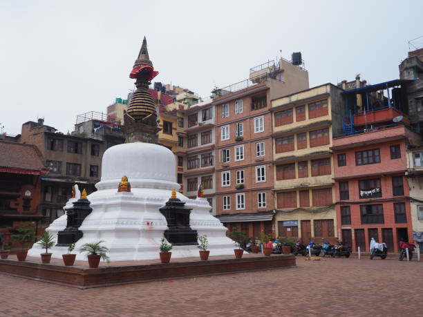 in the streets of Kathmandu