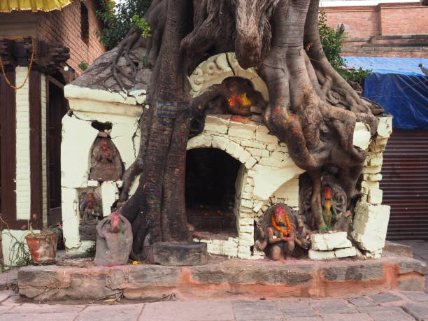 in the streets of Kathmandu