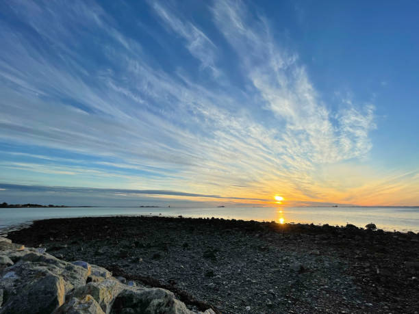 istock Sunset with low tide on the Norwegian Sea 2170788473