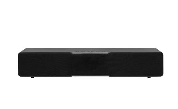 istock Black Smart Portables Sound Bar, Bluetooth Speaker, Isolated creative design portable wireless bluetooth speaker for music listen, isolated on white background. 2170789312