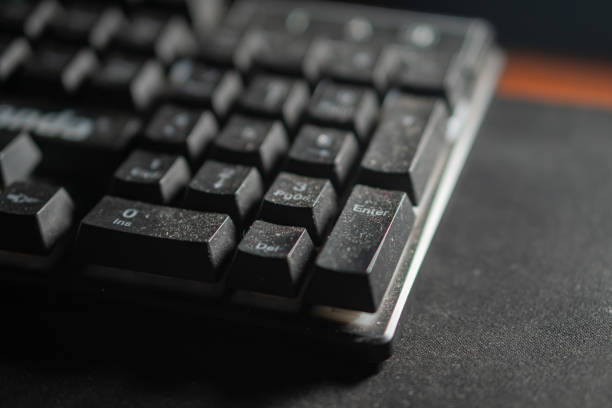 istock Close-up of a Dusty Black Computer Keyboard 2170794787