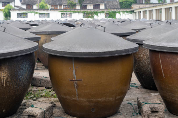 Traditional Chinese soy sauce brewing