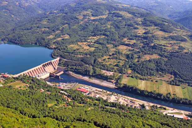 istock Hydroelectric power plant on Drina river landscape 2170798994