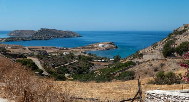 View on the island of Schinoussa, Greece