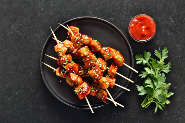 istock Teriyaki chicken skewers 2170803103