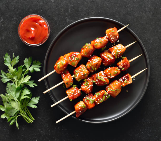 istock Teriyaki chicken skewers 2170803108