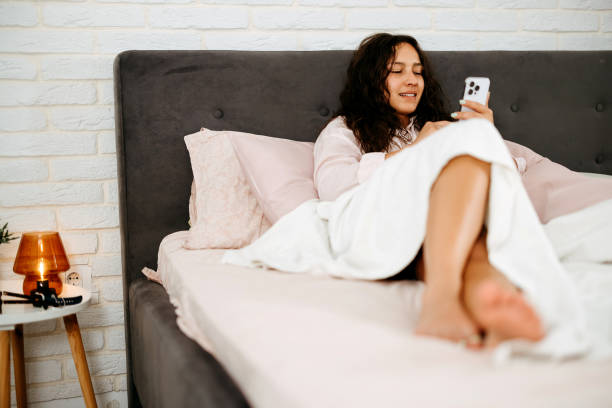 istock Young woman is waking up 2170804933