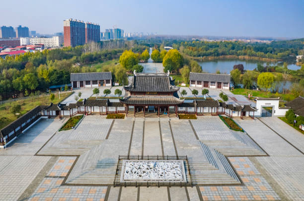 Zhumadian Runan County Tianzhongshan Cultural Park landscape