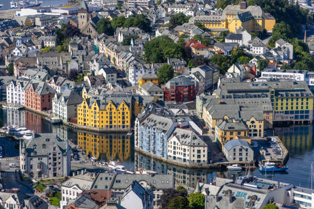 istock High angle, close-up view of Alesund 2170812752