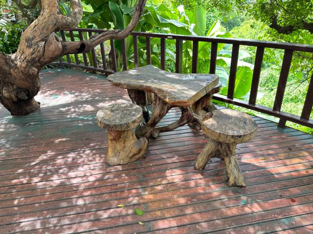 istock wooden chair table 2170813070