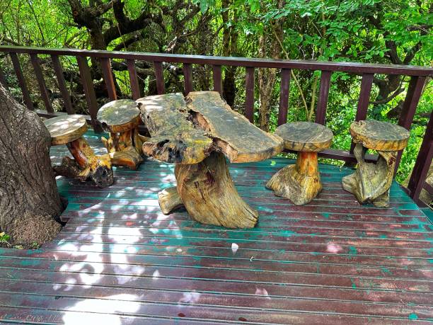 istock wooden chair table 2170813091