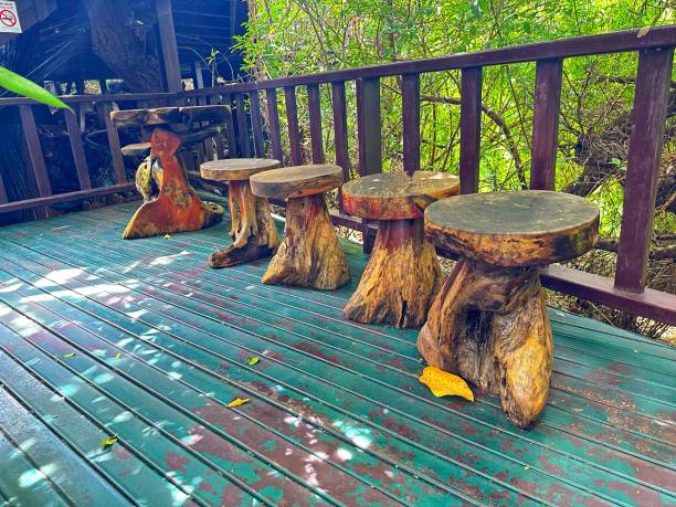 istock wooden chair table 2170813101